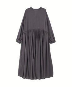 Green Parks スキッパーギャザーワンピース