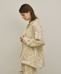 GRACE CONTINENTAL パネル刺繍シャツ