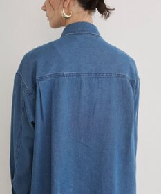 WEGO 【ANGIE VINTAGE】襟が選べる デニム プルオーバー シャツ（バンドカラー/レギュラー）