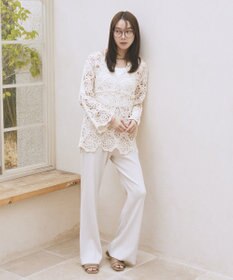 earth music&ecology クロシェ風プルオーバー