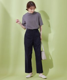 ANY 【UVケア】ビューティーベーシックモックネック半袖プルオーバー