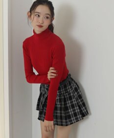 WEGO 【2025年秋冬新作】リブタートルニット