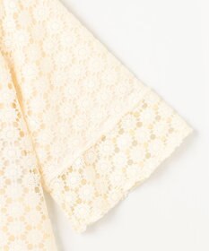 組曲 S 【WEB限定】フラワーレース袖フレア ブラウス