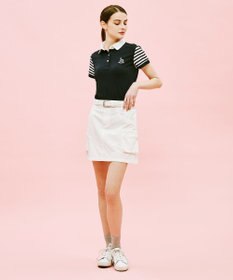 23区GOLF 【WOMEN】【吸水速乾】カノコ ボーダー半そで ポロシャツ