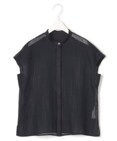 ICB 【洗える】 カラミストライプ ブラウス