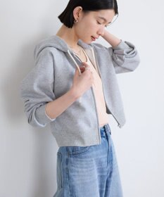 AMERICAN HOLIC ラメミニ裏毛ショートＺＩＰパーカー