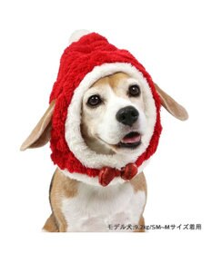 PET PARADISE ペットパラダイス クリスマス サンタ帽子 《ふわふわチェック柄 》 中型犬