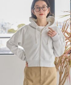 AMERICAN HOLIC ラメミニ裏毛ショートＺＩＰパーカー