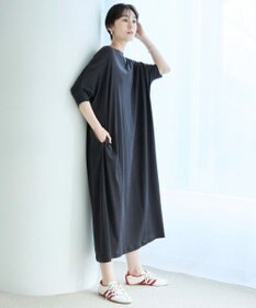 UNFILO ドライタッチフライス ドルマンワンピース