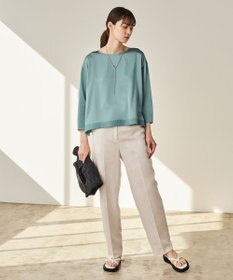 ICB 【WEB限定カラーあり・洗える】Calm プルオーバーブラウス