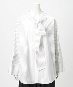 23区 【GOLD LABEL】コットンニドム 2WAYボウタイ ブラウス