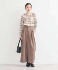 earth music&ecology シアーチェックプルオーバー