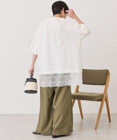 AMERICAN HOLIC カレッジロゴレースドッキングＴシャツ