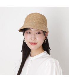 MOONBAT 【遮光】FURLA(フルラ)ビッグリボン ペーパーブレード ジョッキー 帽子