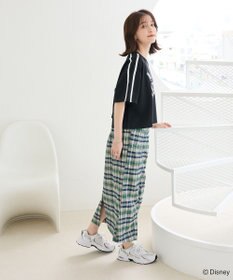 Green Parks スティッチ／メタルプリントクロップドミニ裏毛プル