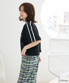 Green Parks スティッチ／メタルプリントクロップドミニ裏毛プル