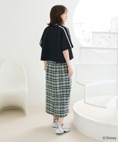 Green Parks スティッチ／メタルプリントクロップドミニ裏毛プル