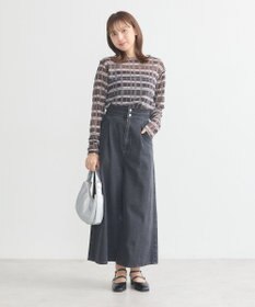 earth music&ecology シアーチェックプルオーバー