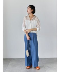 Te chichi シアーコードストライプシャツ