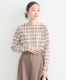 earth music&ecology シアーチェックプルオーバー