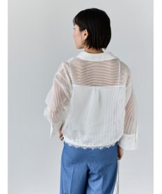 Te chichi シアーコードストライプシャツ