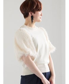 Te chichi シャギーバルーンスリーブニット