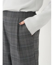 earth music&ecology チェックストレートパンツ