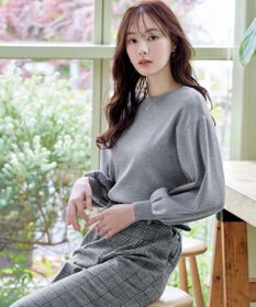 Tiaclasse 【安田美沙子さん着用・新色追加・洗える】ボリュームパフスリーブニット