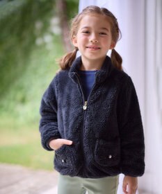 ANY KIDS ネコポケットボアブルゾン