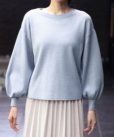 Tiaclasse 【安田美沙子さん着用・新色追加・洗える】ボリュームパフスリーブニット