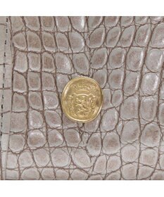 A.D.M.J. 【牛革】クロコ型押しヘリ巻きボストン28cm