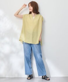 ANY ギャザーショートスリーブブラウス