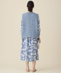 自由区 ファンシーノットツイード ジレ