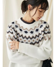 CRAFT STANDARD BOUTIQUE 求心柄ニットプルオーバー