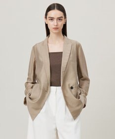 ICB 【接触冷感・速乾・洗える】 リヨセルシアー ジャケット クリームブラウン系