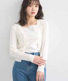 オンワード樫山　ポール、スミス、カーディガン（新品タグ付）（替ボタン付） 洗える】シアーラメ ジップアップ カーディガン / Paul Smith