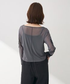 Green Parks ・ＥＬＥＮＣＡＲＥ　ＤＵＥ　コード刺繍シアーロンＴ