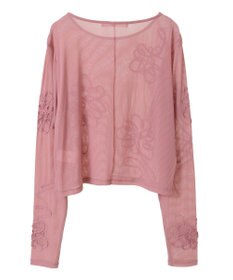 Green Parks ・ＥＬＥＮＣＡＲＥ　ＤＵＥ　コード刺繍シアーロンＴ