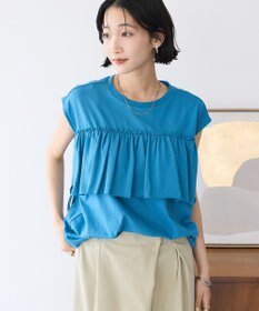 CRAFT STANDARD BOUTIQUE 接触冷感/ドロストフリルカットソープルオーバー