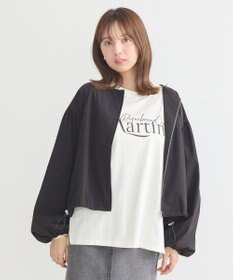 earth music&ecology ノーカラーボリュームブルゾン