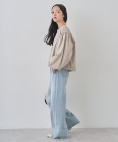 earth music&ecology ノーカラーボリュームブルゾン