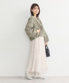 earth music&ecology ノーカラーボリュームブルゾン