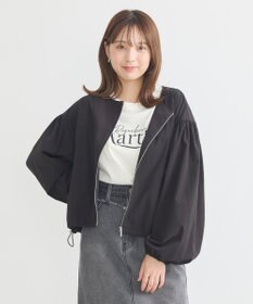 earth music&ecology ノーカラーボリュームブルゾン