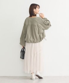 earth music&ecology ノーカラーボリュームブルゾン