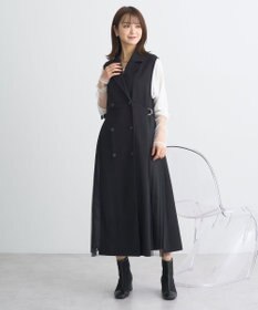 earth music&ecology サイドプリーツジレンチ