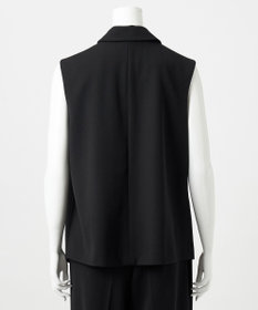 23区 【エステータ】ウールギャバジン アシンメトリーデザイン ジレ