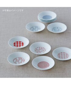 PRESENTERS ROOM 永峰製磁 / 波佐見焼 小皿五枚セット(赤)