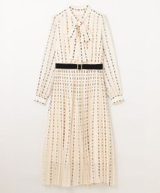 GRACE CONTINENTAL ドットストライププリントワンピース