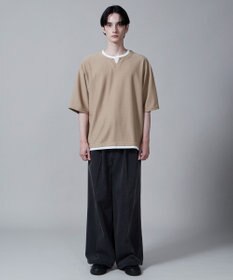 WEGO フェイクレイヤードキーネックT（S）