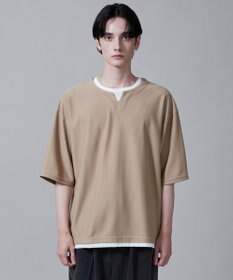 WEGO フェイクレイヤードキーネックT（S）